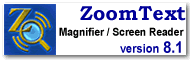 ZoomText Xtra, magnification and reading software